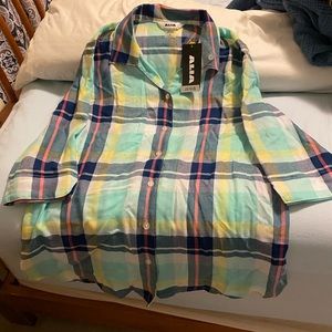 Alia brand plaid size 8 shirt